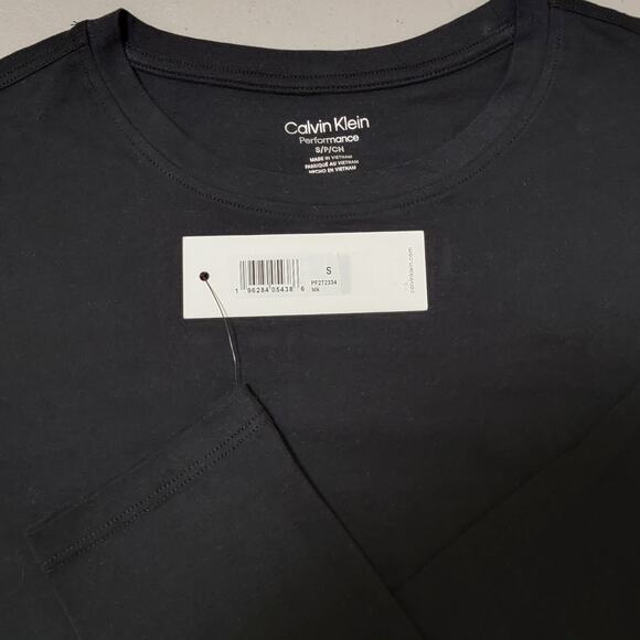 Calvin Klein Performance Women Long Sleeve Crewneck T-Shirt Size US S Black - Picture 4 of 4
